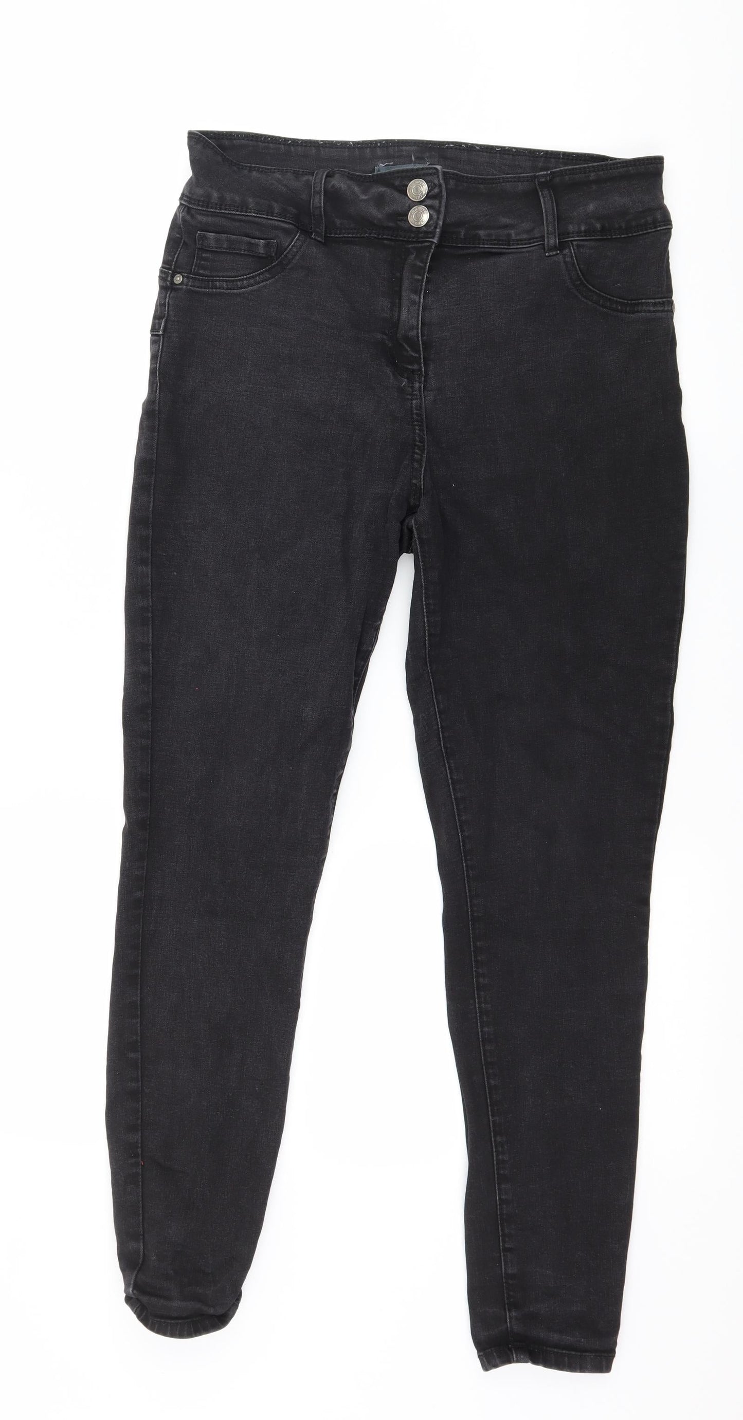 Papaya Womens Grey  Denim Skinny Jeans Size 12 L27 in