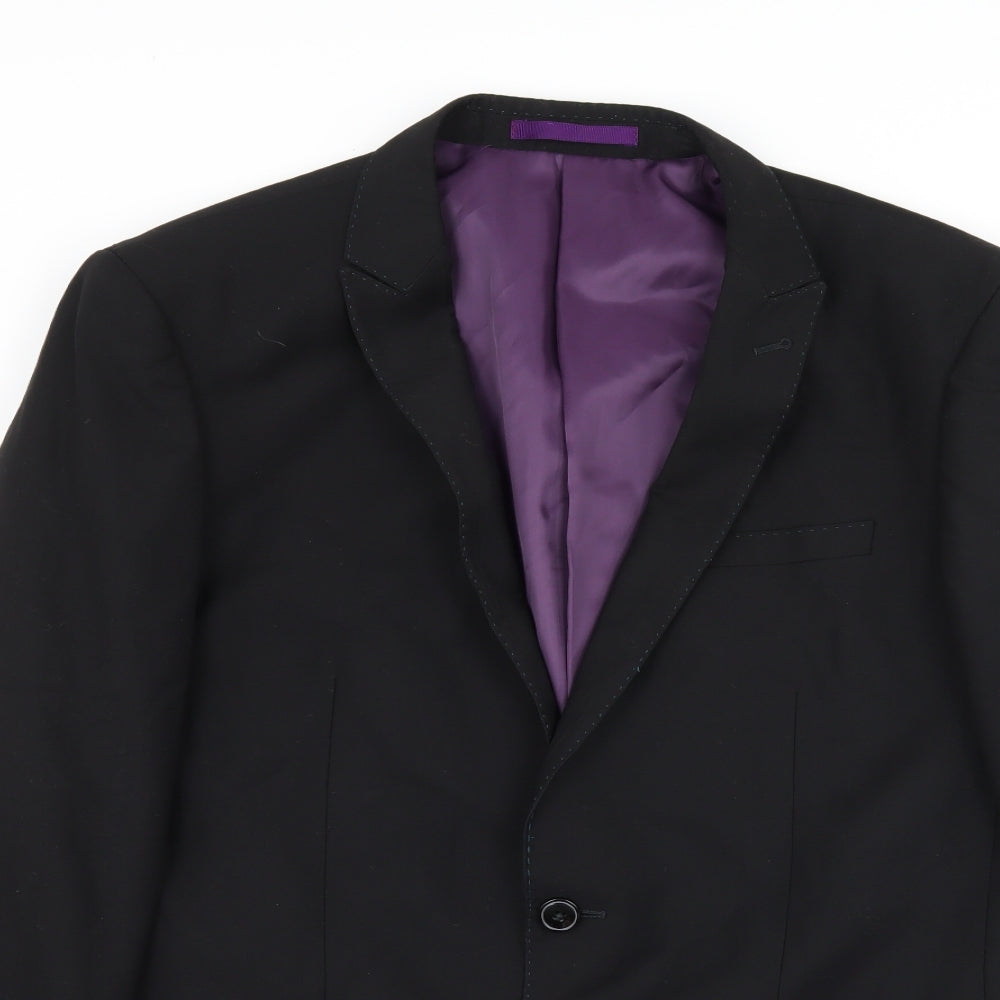Peter Van Holland Mens Black   Jacket Suit Jacket Size M