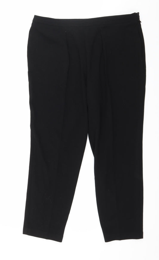 Marks and Spencer Womens Black   Trousers  Size 14 L25 in