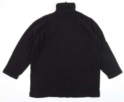 Back view of Nuggets women’s black fleece jacket, size M