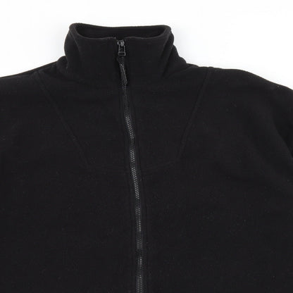 Close-up detail of Nuggets women’s black fleece jacket, size M