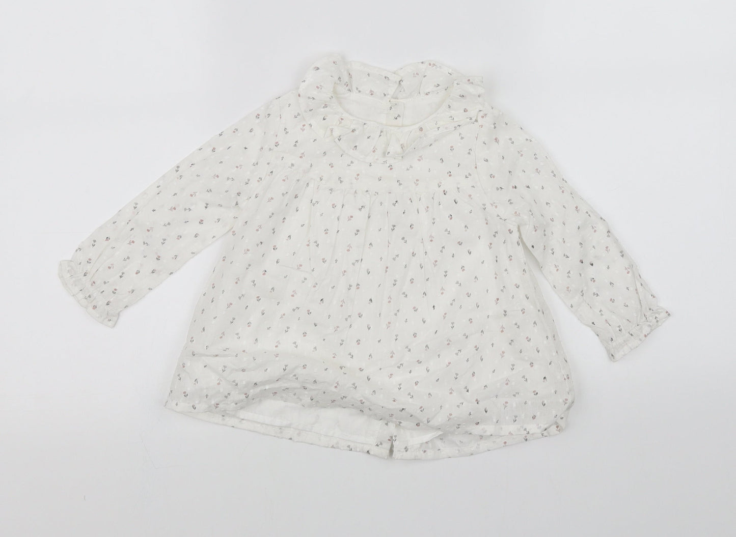pre worn  White Houndstooth  Fit & Flare  Size 12-18 Months
