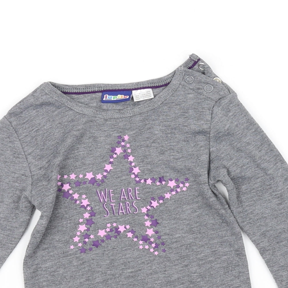 pre worn  Grey   Basic T-Shirt Size 12 Months