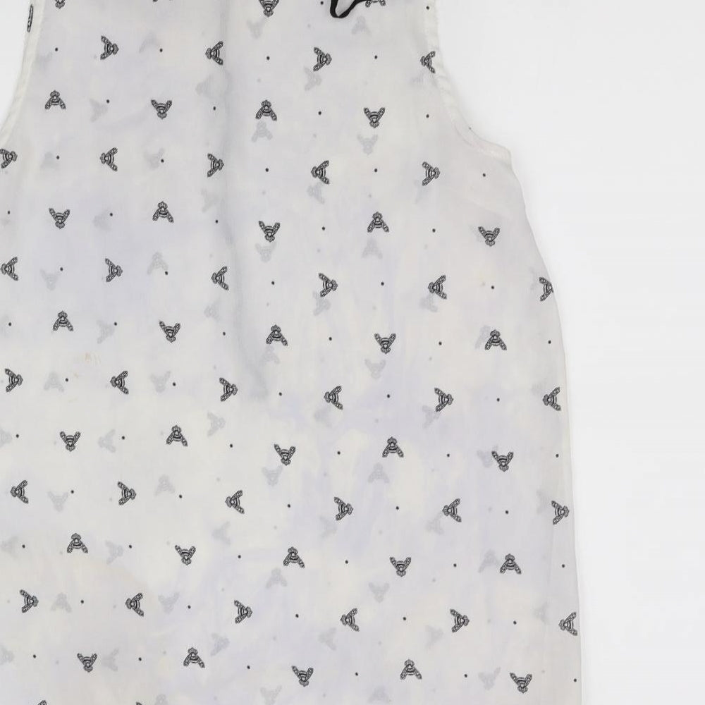 millium Womens White   Basic Blouse Size L
