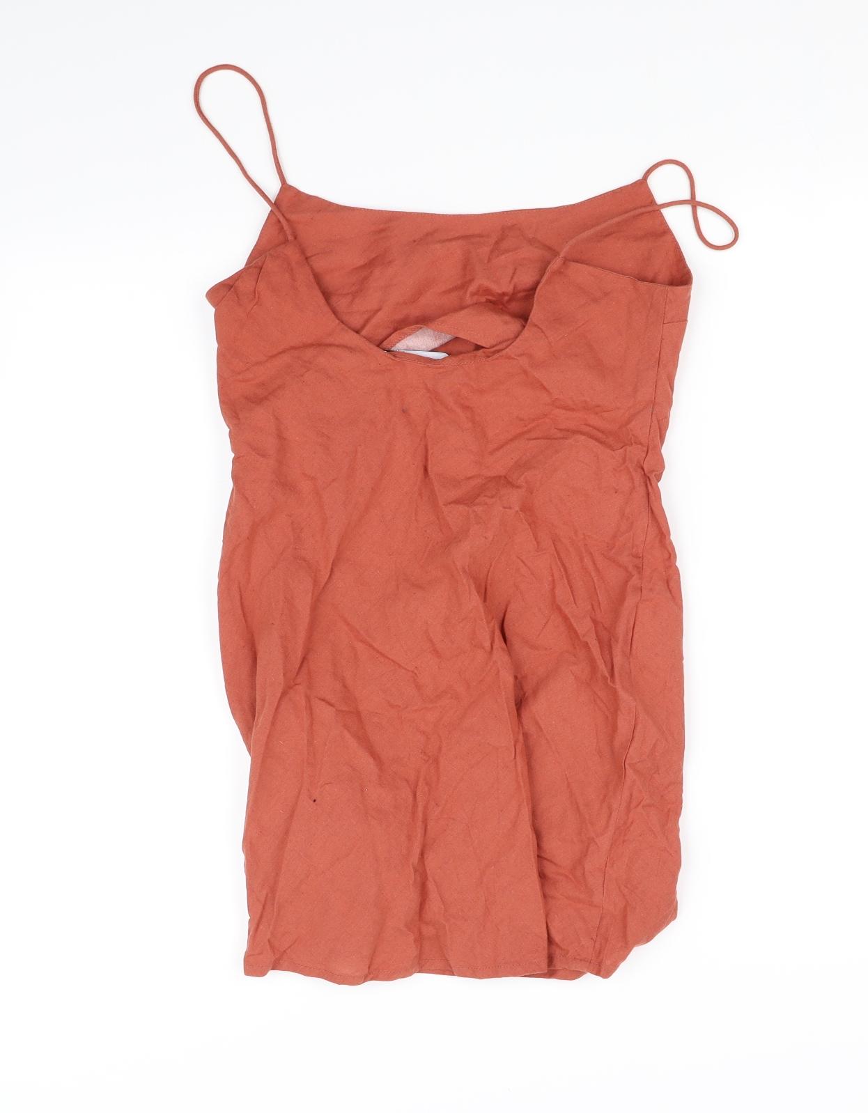 ASOS Womens Orange   Basic Blouse Size 10