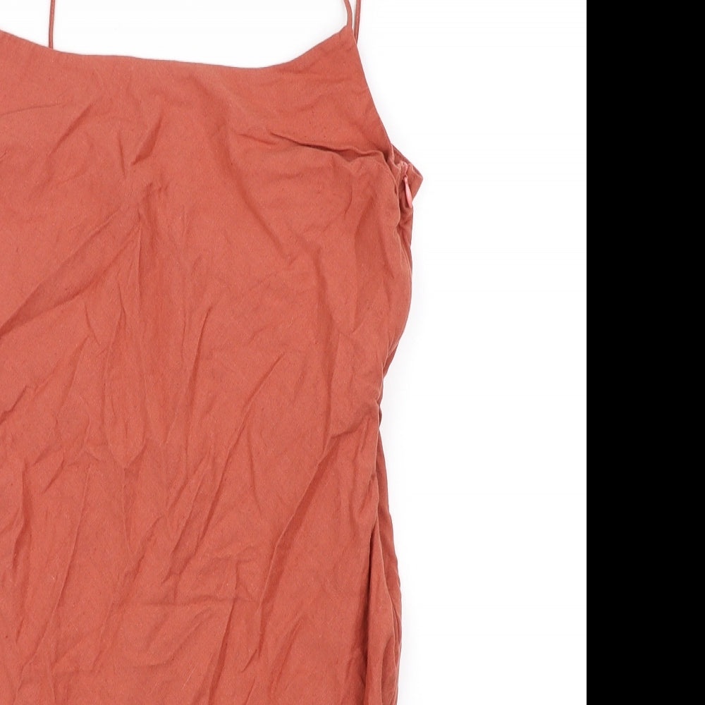 ASOS Womens Orange   Basic Blouse Size 10