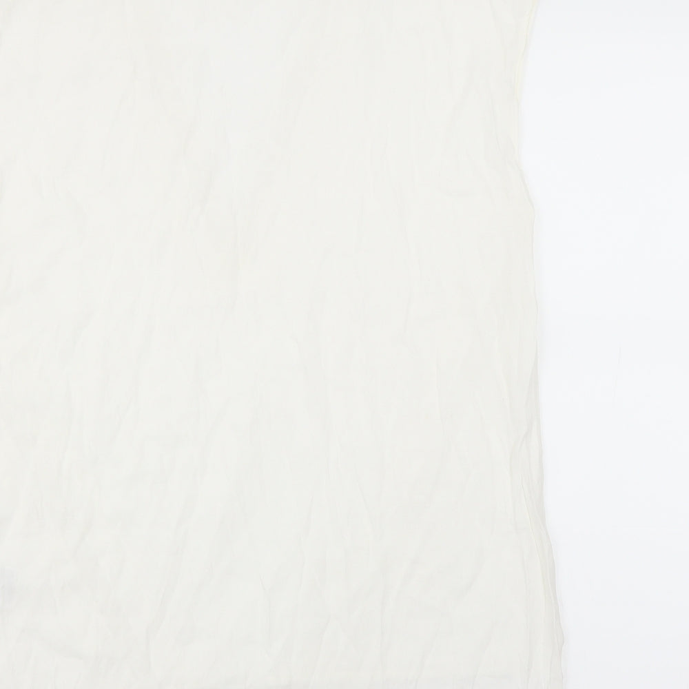 H&M Womens White   Basic Blouse Size 16