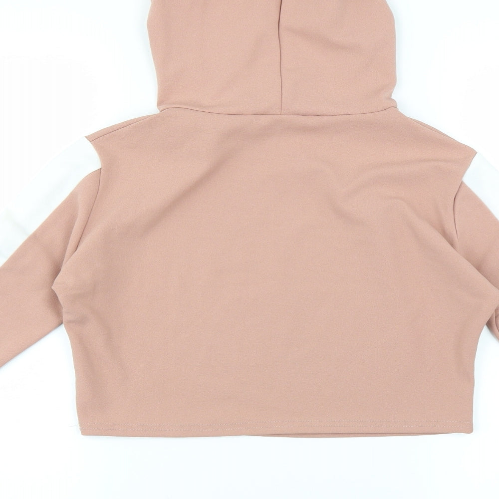 Femme Luxe Womens Pink   Pullover Hoodie Size 10  - CROPPED