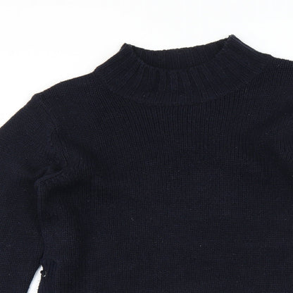 Close-up detail of Brave Soul women’s blue jumper, size S
