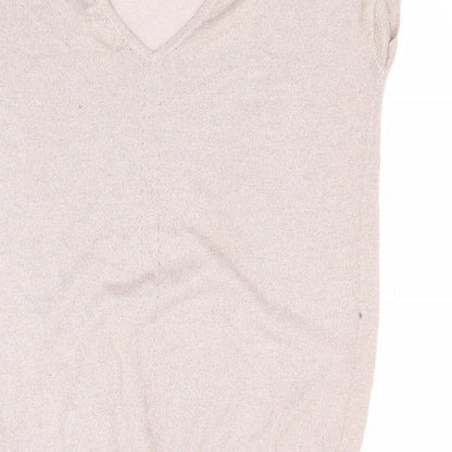 Brand and care label for Next women’s pink jumper, size UK 10