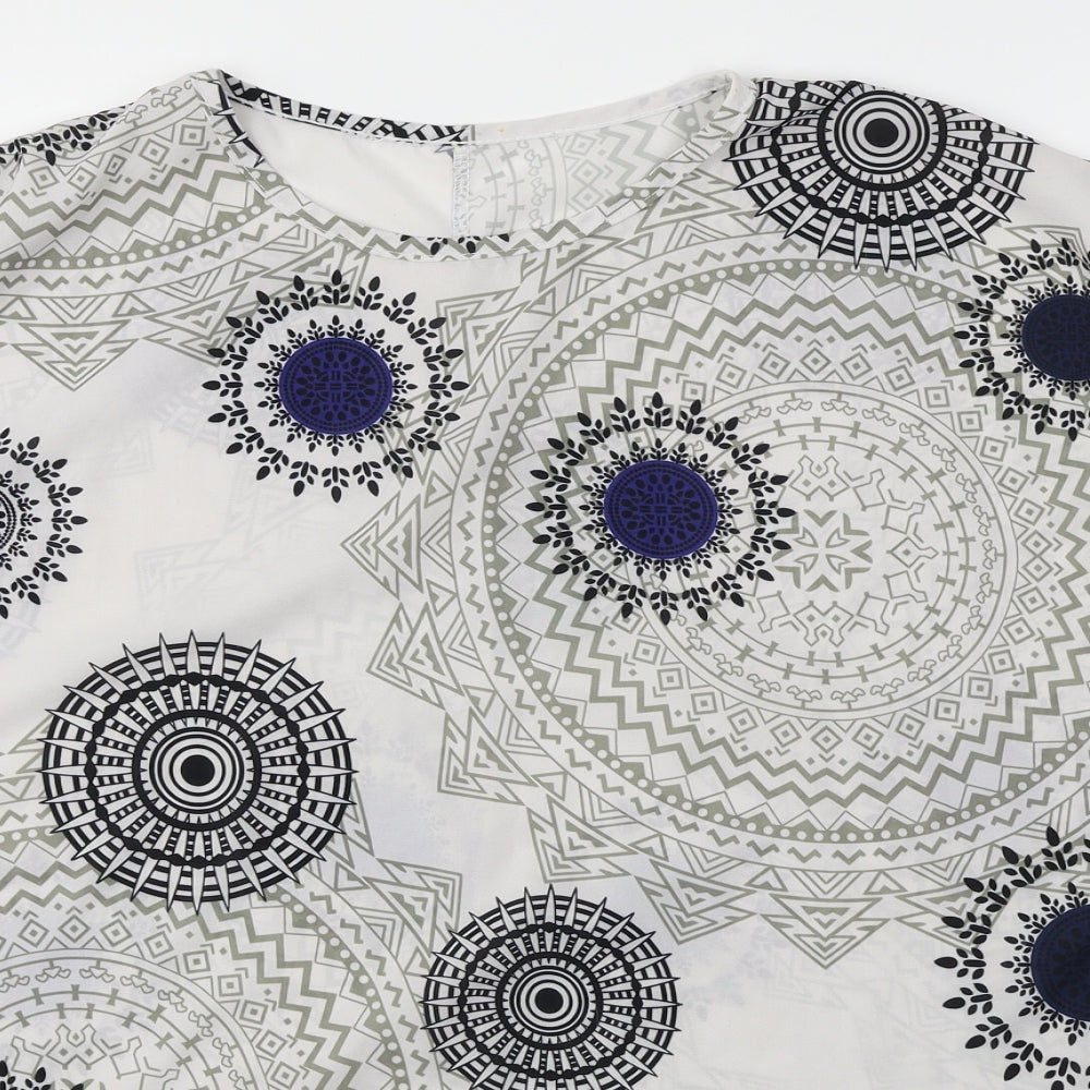 Preworn Womens White   Basic Blouse Size 2XL