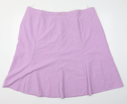 Slimma Womens Purple   A-Line Skirt Size 30