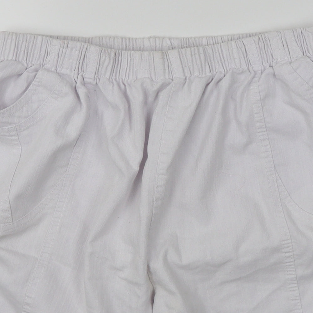 Moda Impresion Womens White   Cargo Shorts Size 3XL