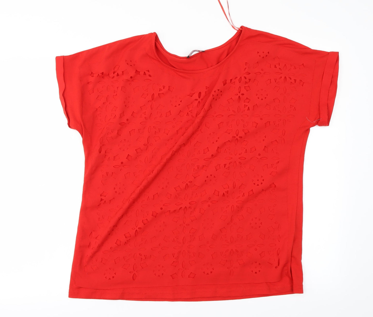 Klass Womens Red   Basic Blouse Size L