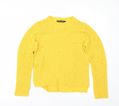 Additional front view of Select women’s yellow jumper, size UK 6