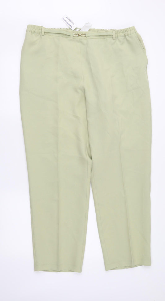 Afibel Womens Green   Trousers  Size 20 in L28 in