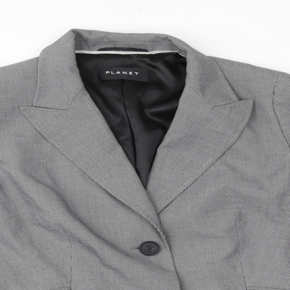 Planet Womens Grey   Jacket Suit Jacket Size 14