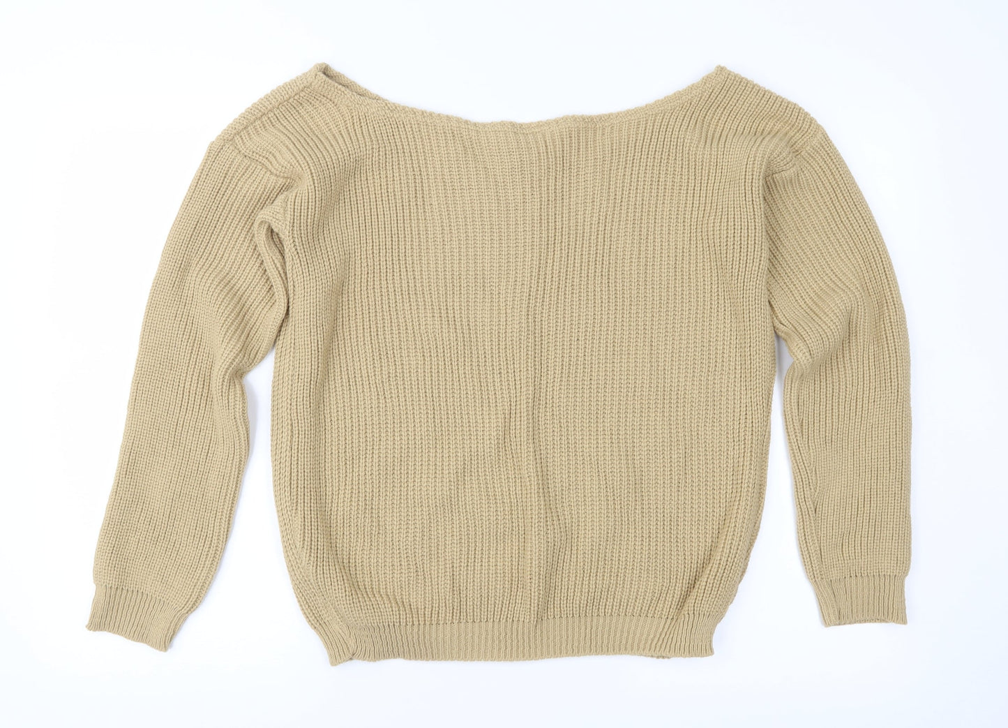 I SAW IT FIRST Womens Brown  Knit Pullover Jumper Size M