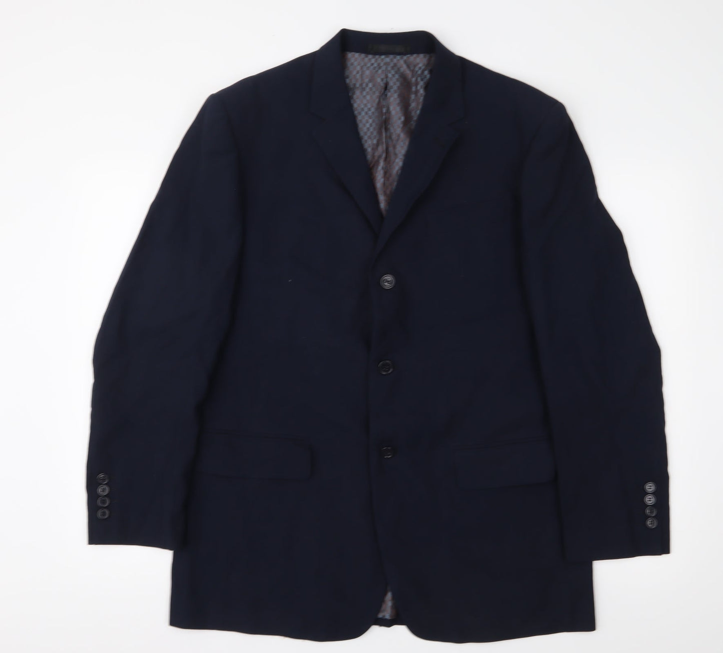Henley & Knight Mens Blue   Jacket Suit Jacket Size 42