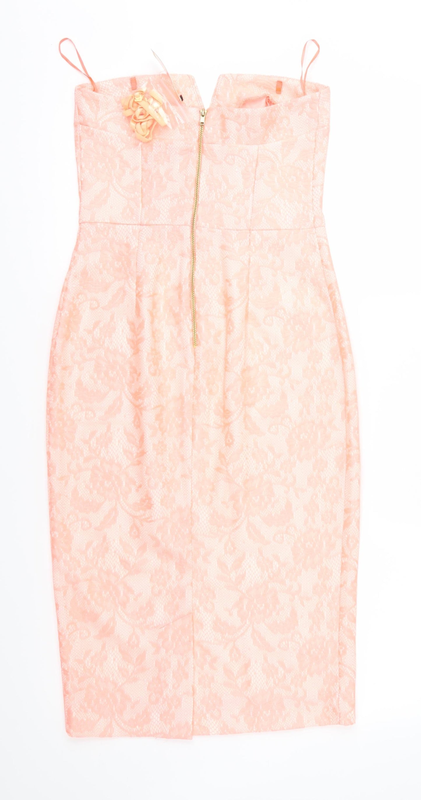 River Island Womens Orange Floral  Sheath  Size 10