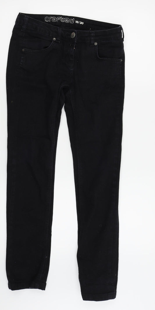 Crafted Womens Black   Skinny Jeans Size 10 L27.5 in