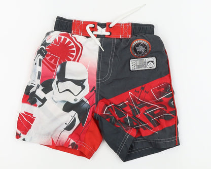 Front view of Tu boys’ grey cargo shorts, size 5, years