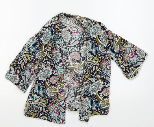 New Look Womens Multicoloured   Cardigan Hoodie Size 8  - komono