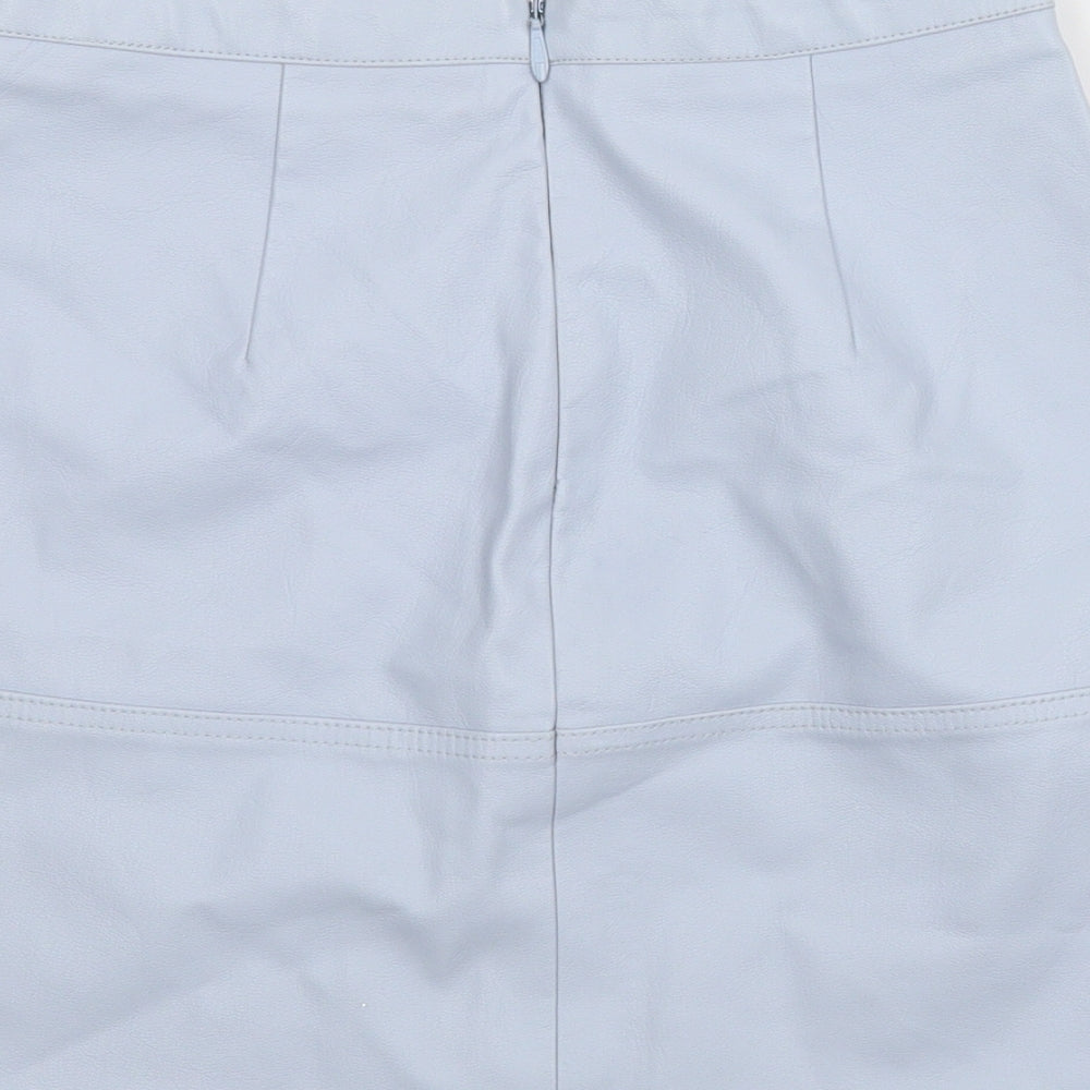 New Look Womens Blue   A-Line Skirt Size 8