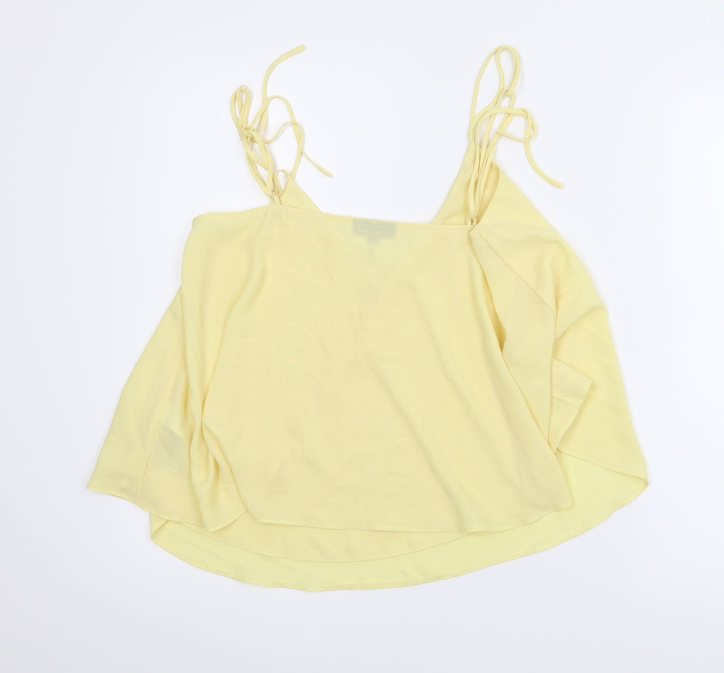 Topshop Womens Yellow   Basic Blouse Size 8