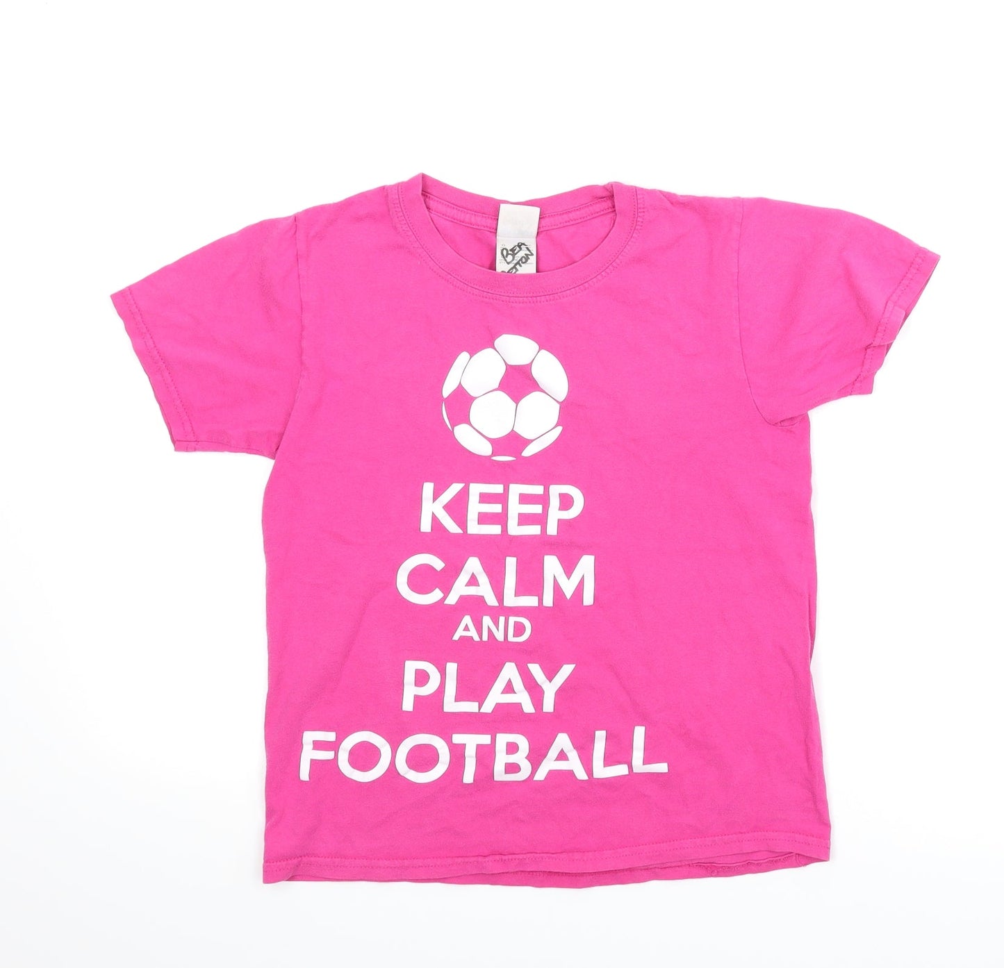 Gildan Girls Pink   Basic T-Shirt Size 8-9 Years