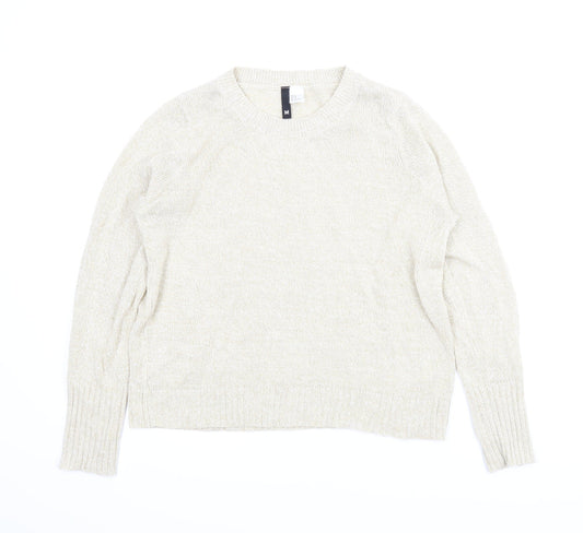 Divided Womens Beige   Pullover Jumper Size M