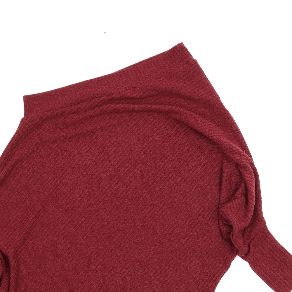 SheIn Womens Purple   Pullover Jumper Size S