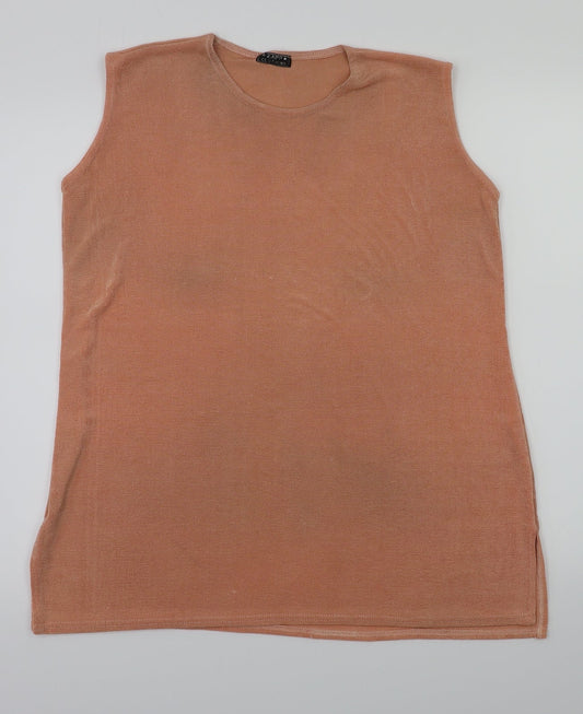 zapp clothing Womens Orange   Basic T-Shirt Size L