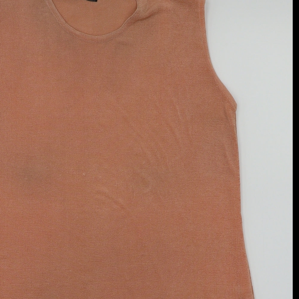 zapp clothing Womens Orange   Basic T-Shirt Size L