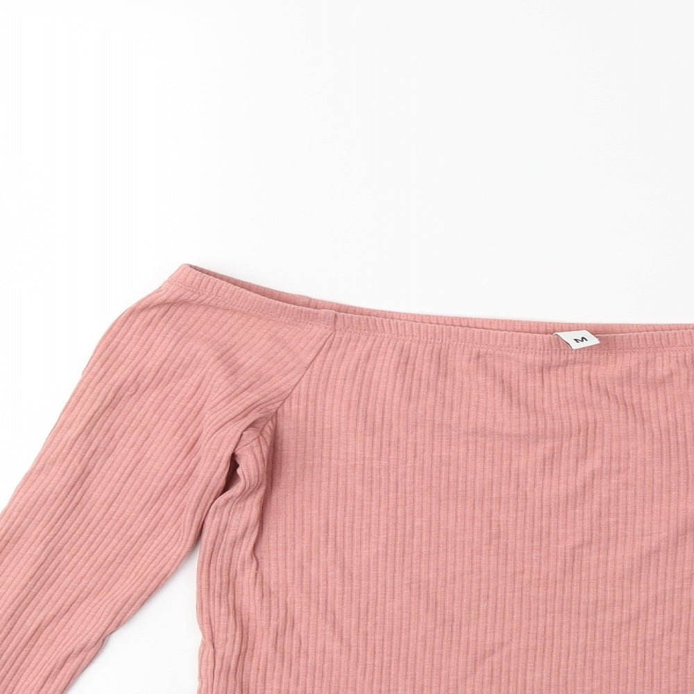 H&M Womens Pink   Basic Blouse Size M