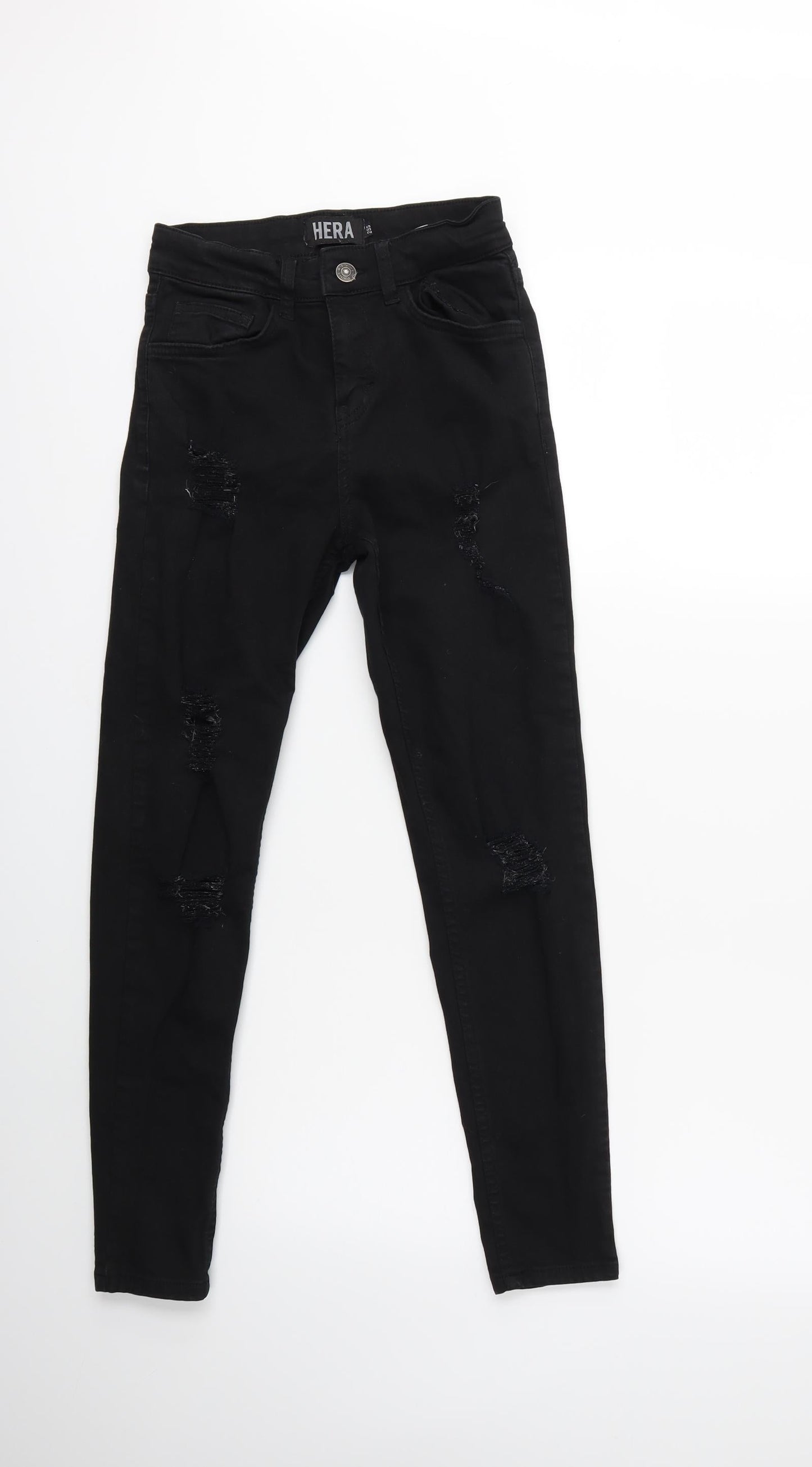 Hera Mens Black  Denim Skinny Jeans Size 26 L25 in