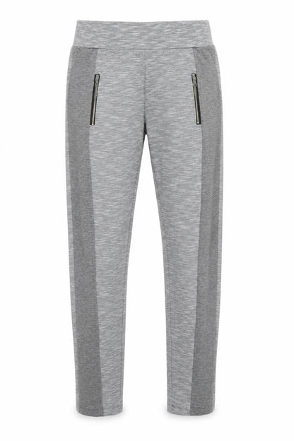 Front view of Schocolet women’s gold sweatpants, size M, 28-inch leg