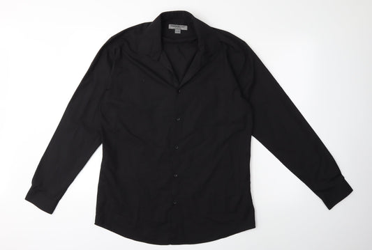 Cedar Wood State Mens Black    Button-Up Size 16