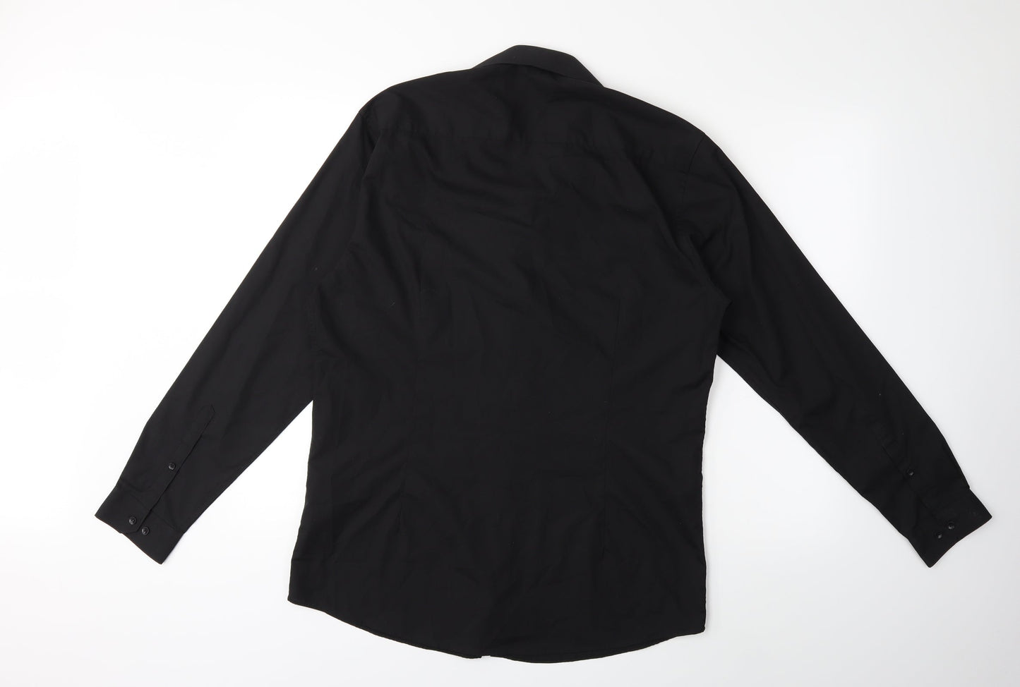 Cedar Wood State Mens Black    Button-Up Size 16