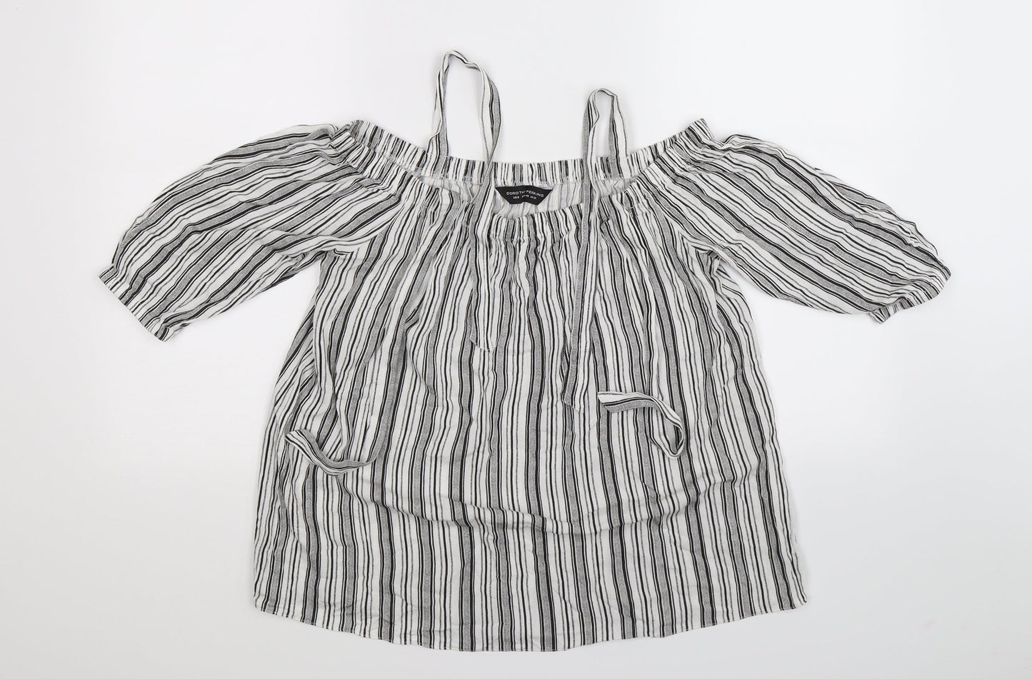 Dorothy Perkins Womens Multicoloured Striped  Basic Blouse Size 12