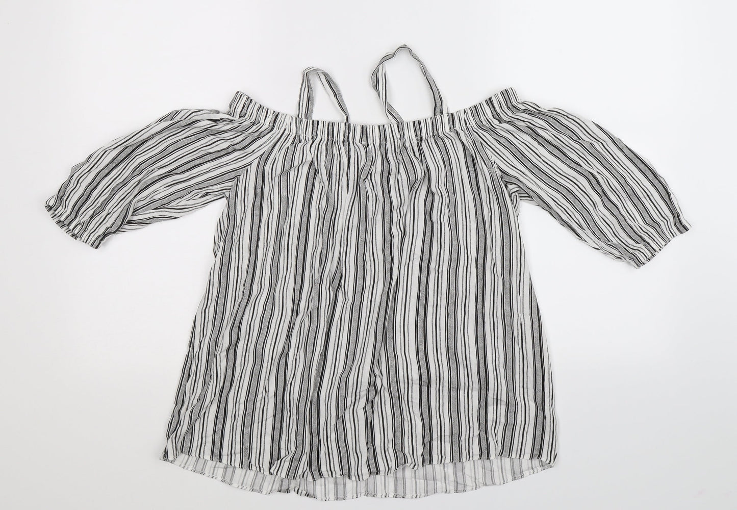 Dorothy Perkins Womens Multicoloured Striped  Basic Blouse Size 12