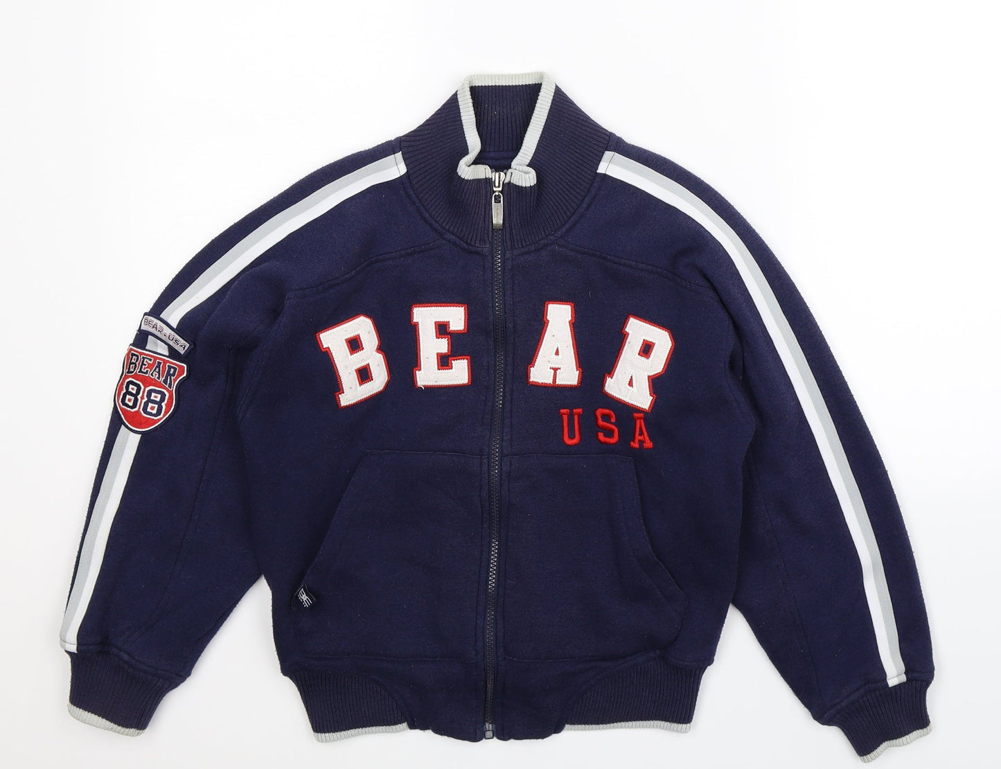 Bear USA Boys Blue  Jersey Varsity Jacket Jacket Size S