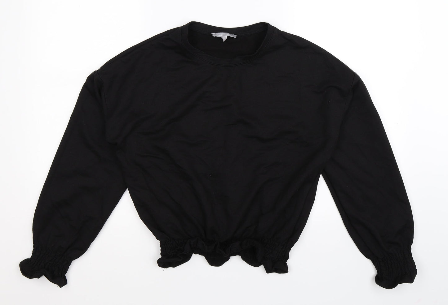Red Herring Womens Black   Pullover Sweatshirt Size 10