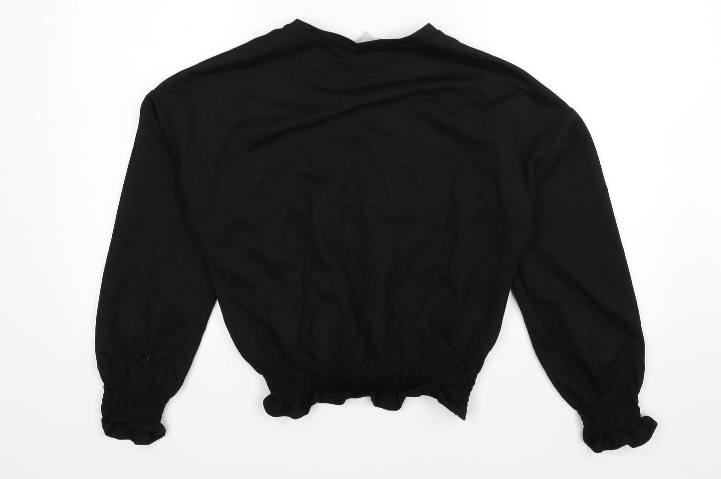 Red Herring Womens Black   Pullover Sweatshirt Size 10