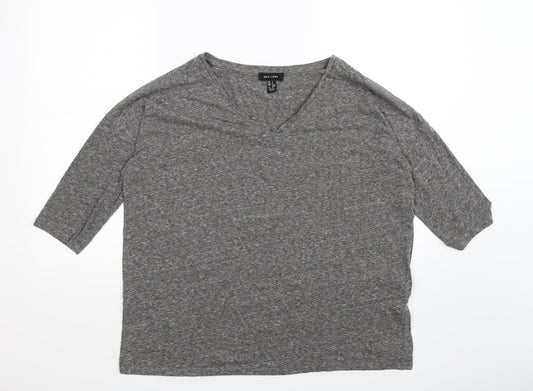 New Look Womens Grey   Basic T-Shirt Size S  - Oversized
