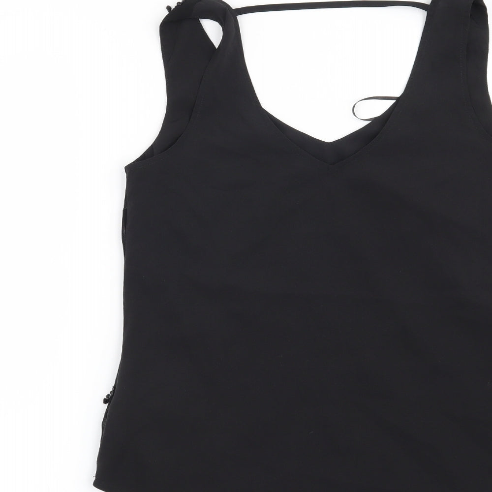 Oasis Womens Black   Basic Blouse Size 8