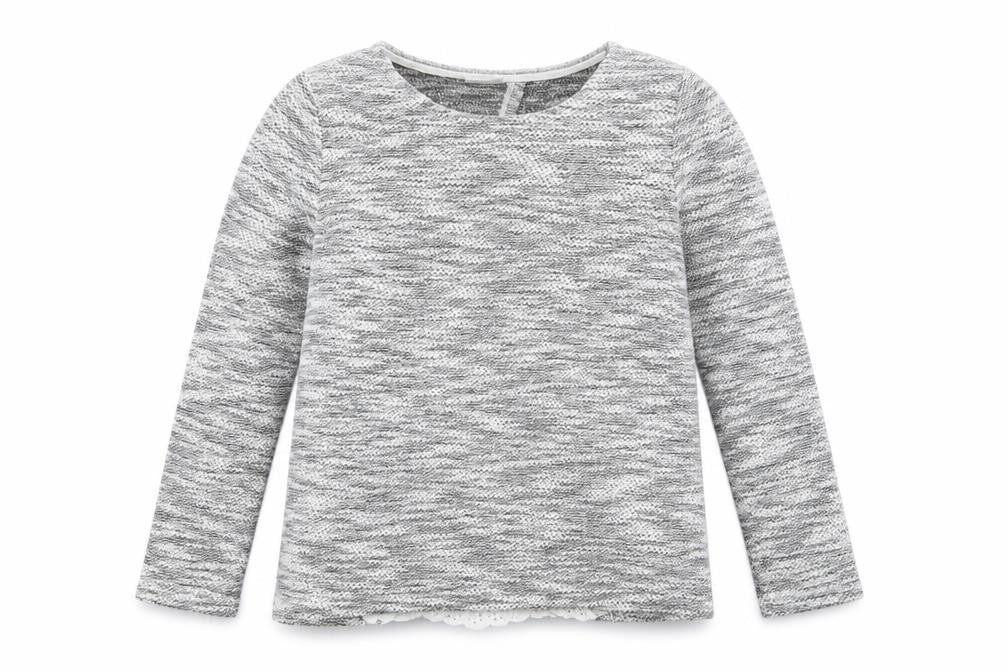 F&F Girls Grey   Pullover Jumper Size 9-10 Years