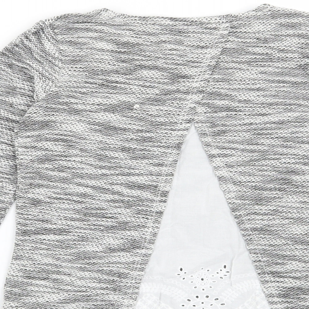F&F Girls Grey   Pullover Jumper Size 9-10 Years