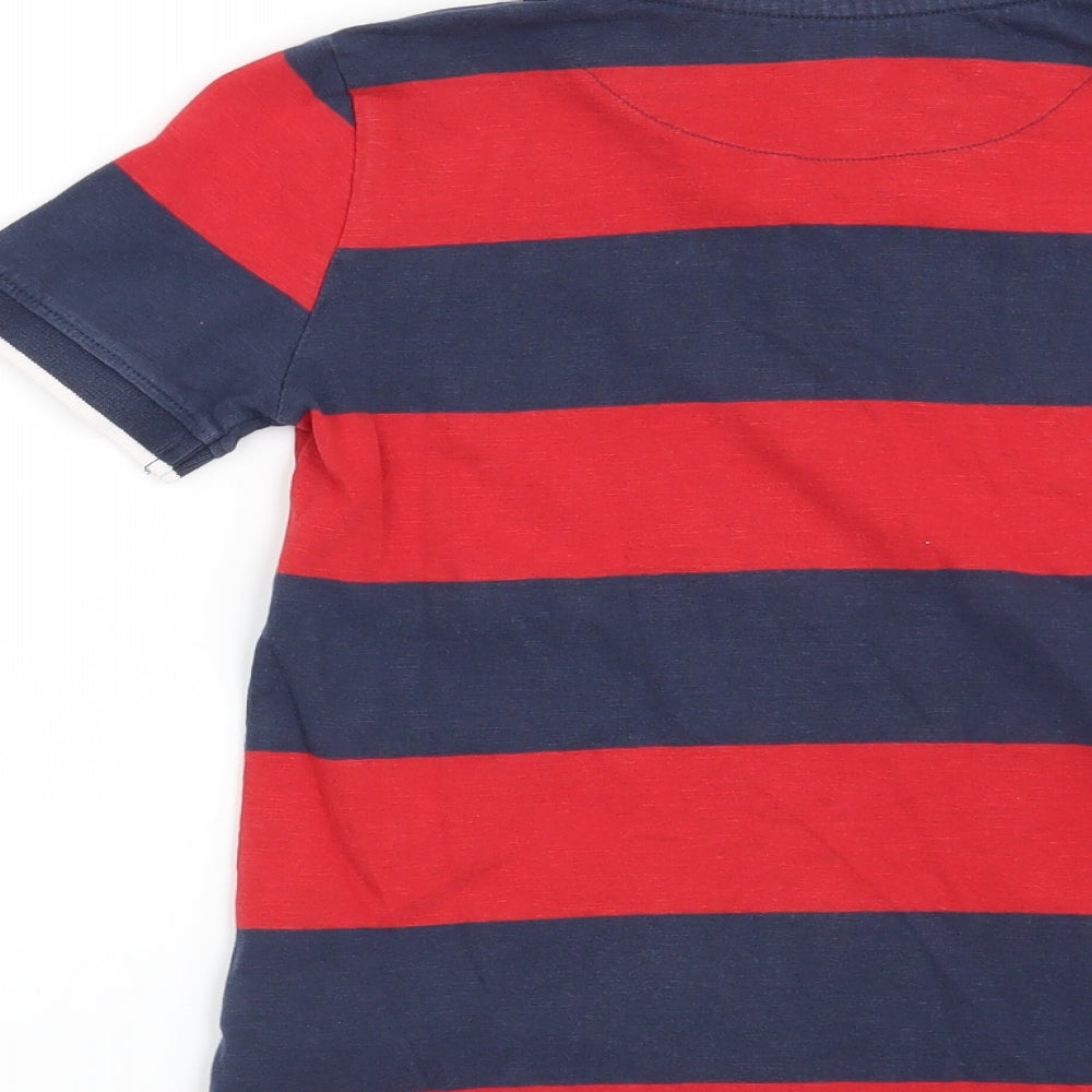 Cherokee Boys Red Striped  Basic Polo Size 7-8 Years