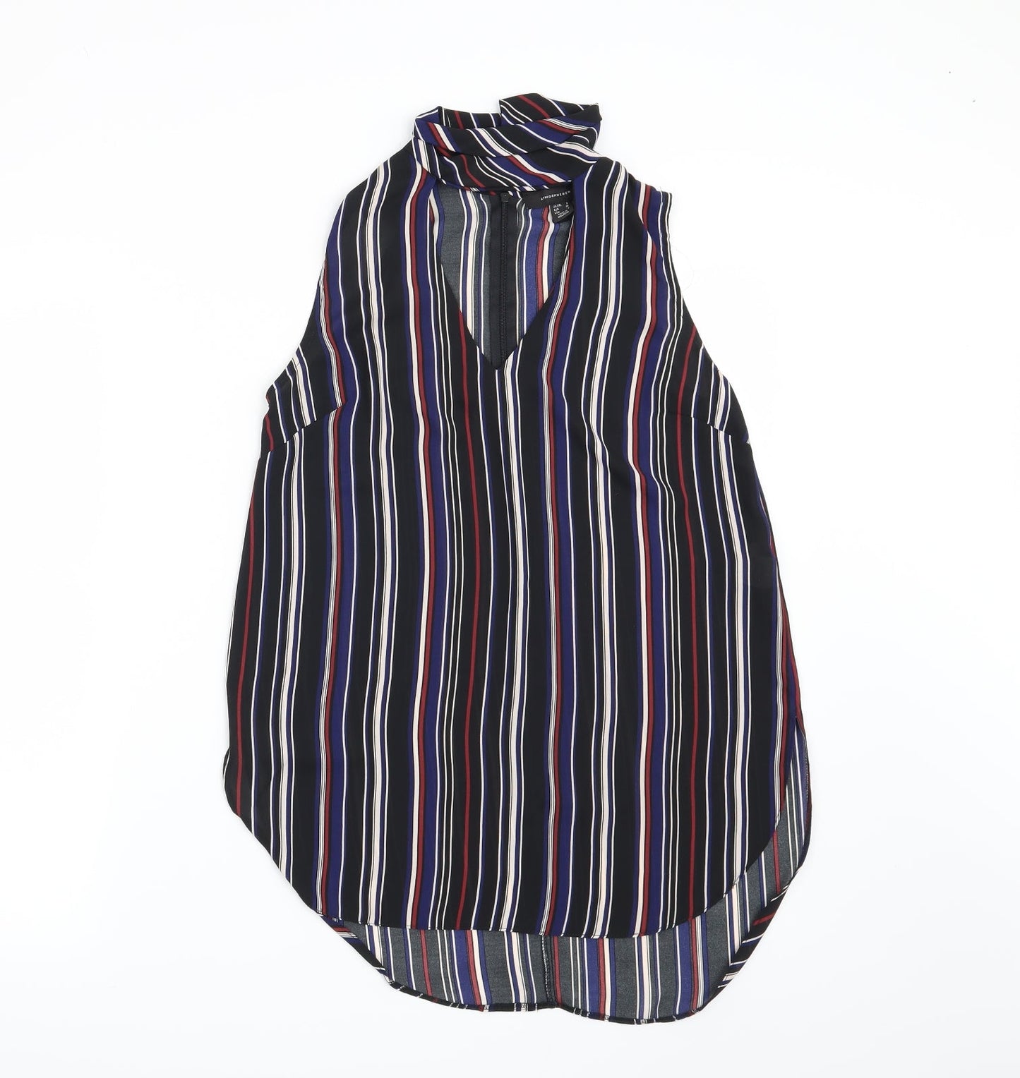 Atmosphere Womens Black Striped  Basic Blouse Size 8